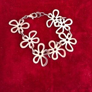 Vintage Tous Sterling Silver Daisy Bracelet (925) – Discontinued Rare Model